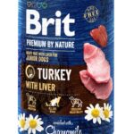 BRIT Premium by nature Junior Turkey with Liver - nourriture humide pour chien - 400g
