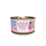 SCHESIR Baby Poulet au foie en bouillon - nourriture humide pour chatons - 70g