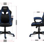 Huzaro FORCE 2.5 BLUE MESH Fauteuil de gaming Siège respirant Noir, Bleu
