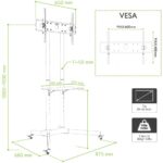 Techly ICA-TR6 support pour téléviseur 165,1 cm (65") Noir
