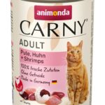 ANIMONDA Carny Adult Turkey, chicken and shrimp - nourriture humide pour chat - 400g