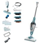 Black & Decker BHSM1610DSM Nettoyeur vapeur portable 0,5 L 1600 W Couleur aqua, Blanc