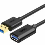 UNITEK Y-C456GBK câble USB 0,5 m USB 3.2 Gen 1 (3.1 Gen 1) USB A Noir