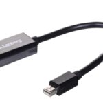 Lanberg AD-0005-BK câble vidéo et adaptateur 0,2 m Mini DisplayPort HDMI Type A (Standard) Noir