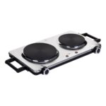 Clatronic DKP 3668 E Noir, Acier inoxydable Plaque scellée 2 zone(s)