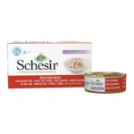 SCHESIR Filets de poulet au bouillon de canard - nourriture humide pour chats - 6x50g
