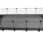 C&C 5x2 cage modulaire cochon lapin hérisson argent 180 x 75 x 37 cm