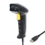 Qoltec 50876 Scanner laser 1D | USB | Le noir