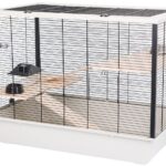 INTER-ZOO Hugo Wood grey - cage pour rongeurs - 78 x 48 x 58cm