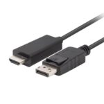 Lanberg CA-DPHD-11CC-0018-BK changeur de genre de câble DisplayPort HDMI Noir