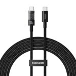 Baseus Gem Câble de charge rapide USB C vers USB C 2 m 100 W Noir