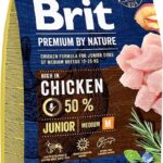 BRIT Premium by Nature Junior M Chicken - aliments secs pour chiens - 3 kg