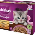 WHISKAS beignets de volaille junior volaille, canard, dinde, poulet - nourriture humide pour chats - 12x85 g