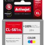 Activejet Encre d'imprimante AC-561NX pour Brother, Remplacement Canon CL-561XL; Suprême; 18 ml; Couleur