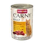 ANIMONDA Carny Adult Beef, chicken and duck hearts - nourriture humide pour chat - 400g