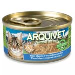 ARQUIVET Thon et Sprats - nourriture humide pour chats - boîte - 80 g