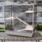 INTER-ZOO Diego Wood Japandi - cage pour rongeurs - 78 x 48 x 97cm
