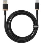 Baseus Dura Câble de recharge rapide USB Type A vers Type C 60 W 2 m Noir, Or