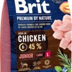 BRIT Premium by Nature Junior Large Chicken - aliments secs pour chiens - 3 kg