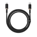Baseus Dura Câble de charge rapide de type C pour iP 20 W 1 m Noir, Or
