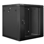 Lanberg 19'' armoire d'installation murale 12U 600x600mm noir (porte vitrée)