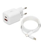 Chargeur secteur iBOX C-42 GaN PD33W, blanc