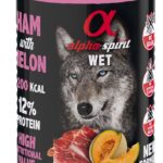 ALPHA SPIRIT WET Jambon au melon – Nourriture humide pour chiens – 400 g