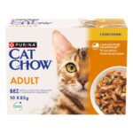 PURINA Cat Chow Chicken, Zucchini - Croquettes pour chat - 10x85 g