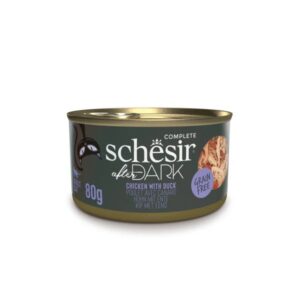 SCHESIR After Dark Filet de poulet au canard au bouillon - nourriture humide pour chats - 80g