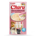 INABA Churu thon avec saumon - traiter le chat - 4x14 g