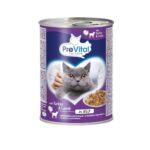 PREVITAL Nourriture pour chats avec agneau et dinde en gelée - nourriture humide pour chats - 415g