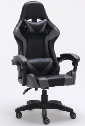 Topeshop FOTEL REMUS SZARY chaise et fauteuil de bureau Siège rembourré Dossier rembourré