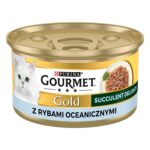 PURINA Gourmet Gold Succulent Delights Ocean fish - de croquettes pour chat - 85g