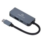 Gembird A-CM-COMBO3-02 station d'accueil Avec fil USB 3.2 Gen 1 (3.1 Gen 1) Type-C Argent