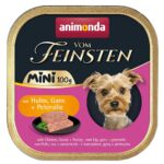 ANIMONDA Vom Feinsten Adult Mini Chicken, goose and parsley - aliments humides pour chiens - 100g