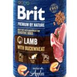 BRIT Premium by Nature Lamb with buckwheat - aliments humides pour chiens - 400g