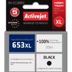Activejet AH-653BRX Encre pour imprimantes HP; Remplacement HP 653XL 3YM75AE; Premium; 720 pages; noir