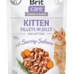 BRIT Care Fillets in Jelly filets de saumon - nourriture humide pour chatons - 85 g