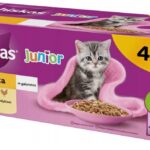 WHISKAS Junior Poultry in jelly - nourriture humide pour chat - 40 x 85g