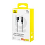 Baseus Gem Câble de charge rapide USB A vers USB C 1 m 100 W Noir