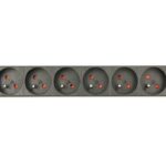 Gembird EG-PDU-014-FC14 unité de distribution d'énergie 8 sortie(s) CA 1U Noir
