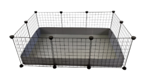 C&C Cage modulaire 3x2 110x75 cm cochon d'Inde, hérisson, gris argenté