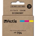 Actis KH-704CR encre (remplacement HP 704 CN693AE ; Standard ; 9 ml ; couleur)