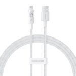 Baseus Gem Câble de charge rapide USB vers IP 2,4A 1 m Blanc