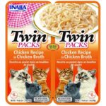 INABA Twin Chicken recipe in chicken broth - Friandise pour chat - 2x40g