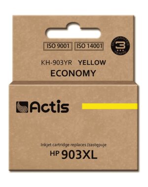 Actis Encre KH-903YR (remplacement de HP 903XL T6M11AE ; Standard ; 12ml ; jaune) - Nouvelle puce
