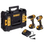 KIT D'OUTILS ÉLECTRIQUES COMBO DEWALT DCK2062M2T (DCD709+DCF809) 18V 2X4,0AH