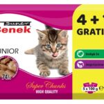 SUPER BENEK Junior - de croquettes pour chat - 5 x 100g