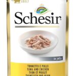 SCHESIR in jelly Tuna with chicken - nourriture humide pour chat - 85 g