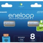 Batteries rechargeables PANASONIC ENELOOP AAA 800 mAh 8 szt (BK-4MCDE/8HH)